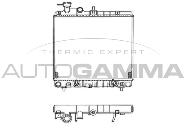 Radiator, engine cooling (102125)