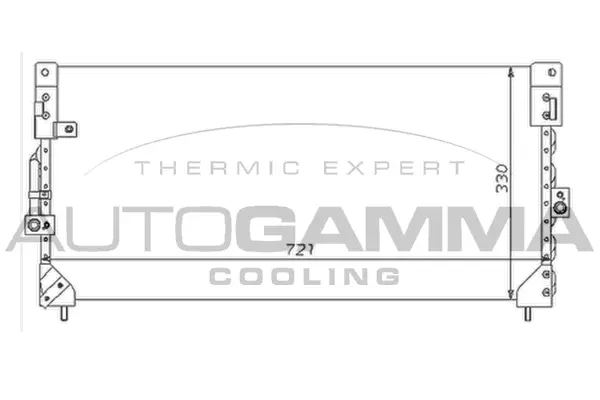 Condenser, air conditioning (105037)