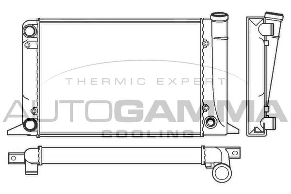 Radiator, engine cooling (100040)