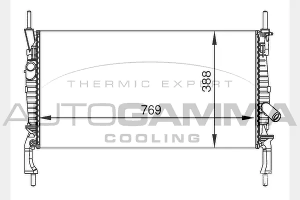 Radiator, engine cooling (104643)