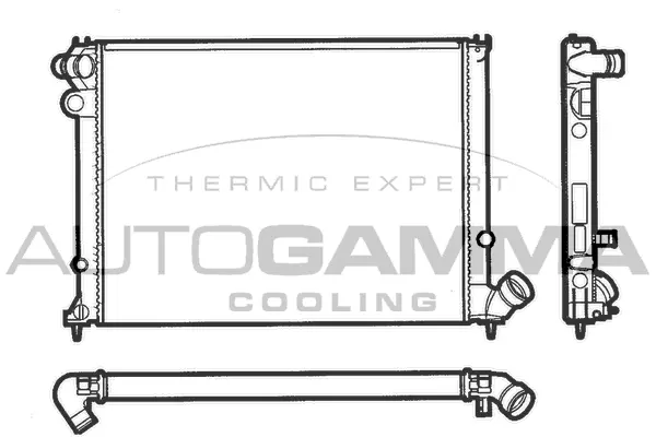 Radiator, engine cooling (100210)
