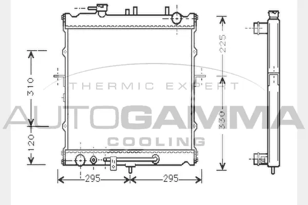 Radiator, engine cooling (104277)