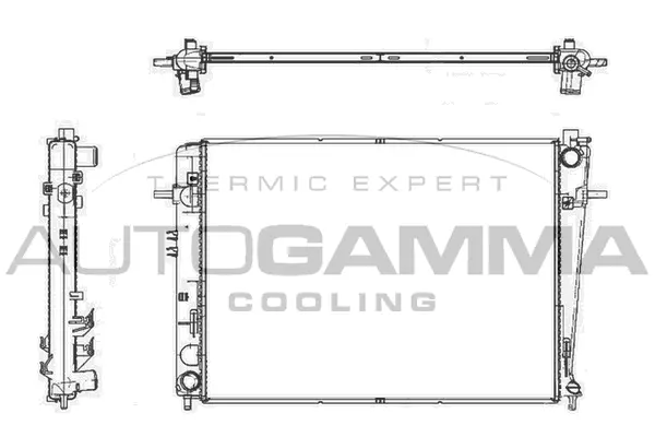 Radiator, engine cooling (105395)