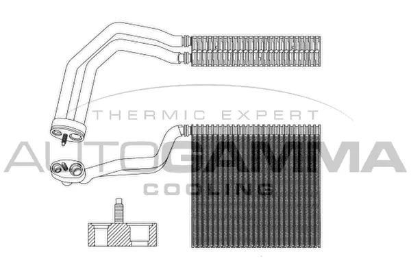 Evaporator, air conditioning (112072)