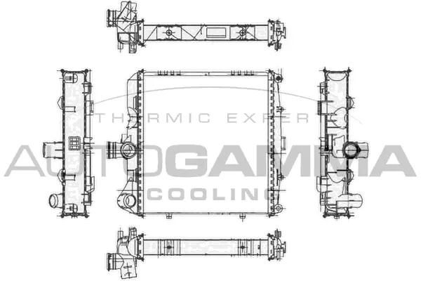 Radiator, engine cooling (105101)