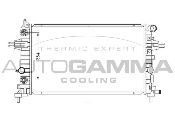 Radiator, engine cooling (103627)