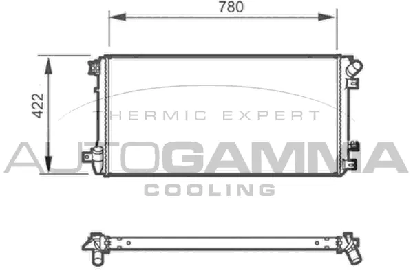 Radiator, engine cooling (104559)
