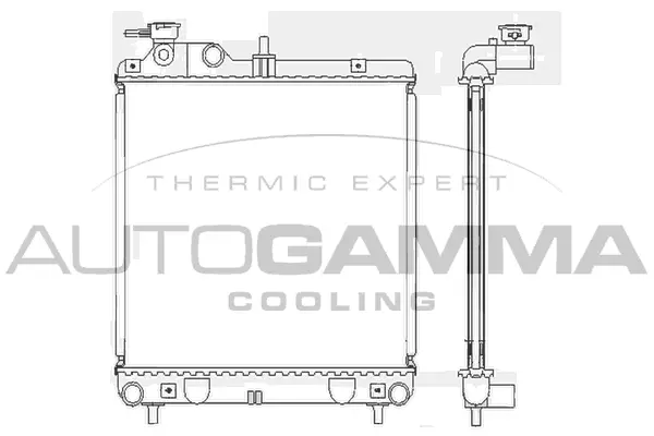 Radiator, engine cooling (102124)