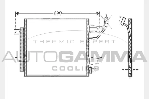 Condenser, air conditioning (104459)