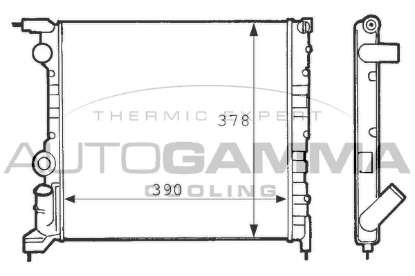 Radiator, engine cooling (100850)