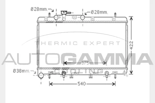 Radiator, engine cooling (104373)
