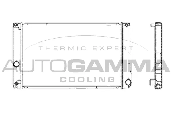 Radiator, engine cooling (105701)