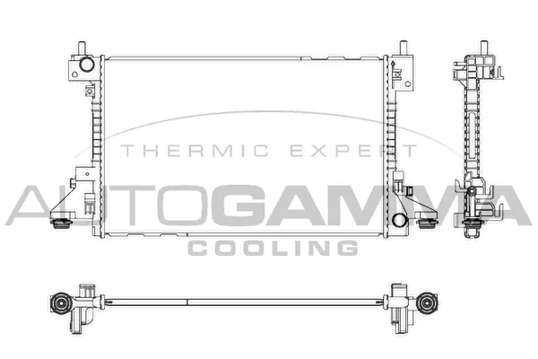 Radiator, engine cooling (107328)