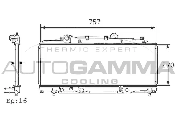 Radiator, engine cooling (101426)