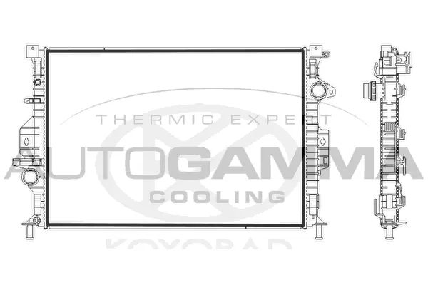 Radiator, engine cooling (107731)