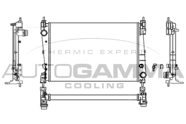 Radiator, engine cooling (107619)
