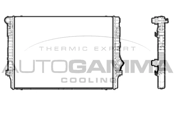 Radiator, engine cooling (107201)