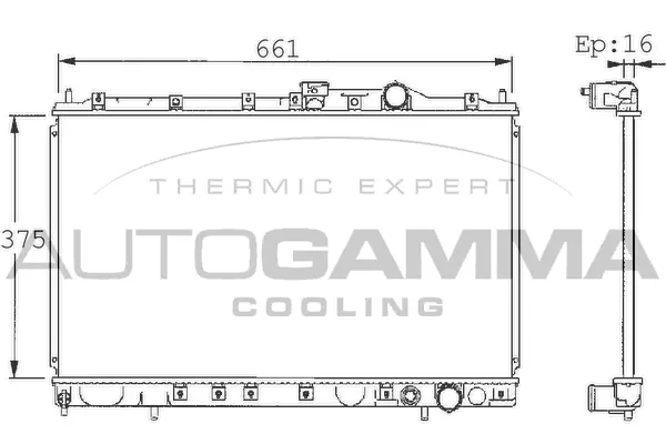 Radiator, engine cooling (101436)