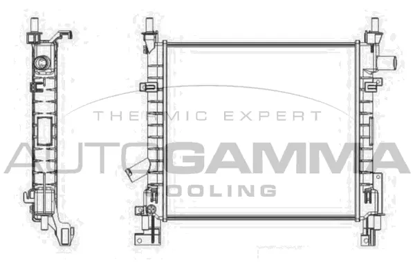 Radiator, engine cooling (103429)