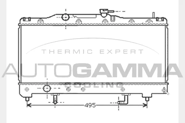 Radiator, engine cooling (104718)