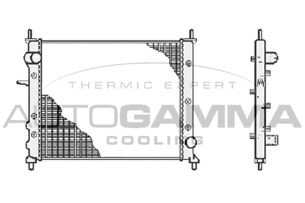 Radiator, engine cooling (102866)