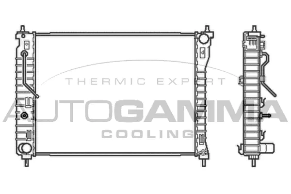 Radiator, engine cooling (105044)