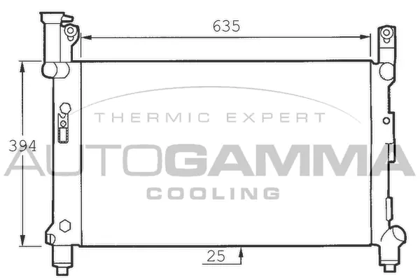 Radiator, engine cooling (100142)