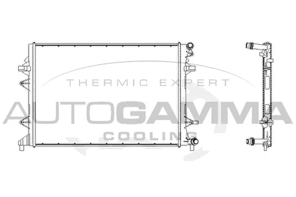 Radiator, engine cooling (107595)