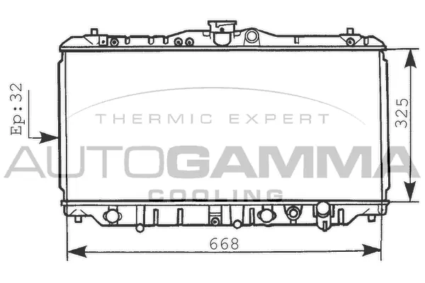 Radiator, engine cooling (100434)