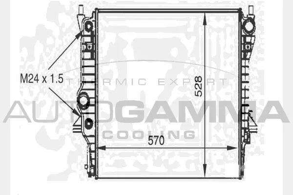 Radiator, engine cooling (104648)