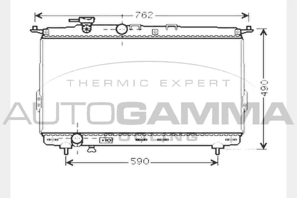 Radiator, engine cooling (104520)