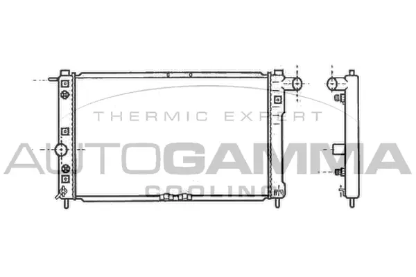 Radiator, engine cooling (102589)