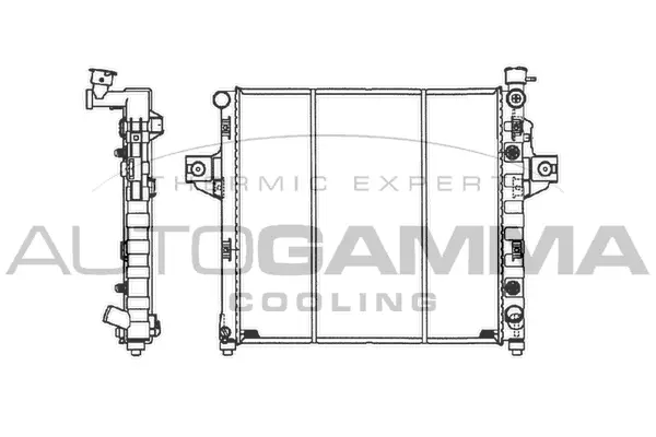 Radiator, engine cooling (102134)