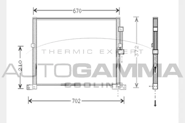 Condenser, air conditioning (104301)