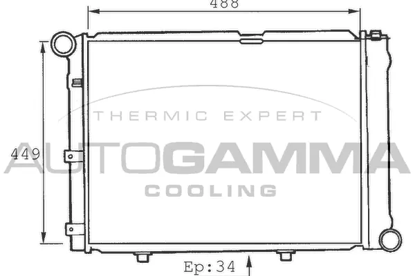 Radiator, engine cooling (100516)