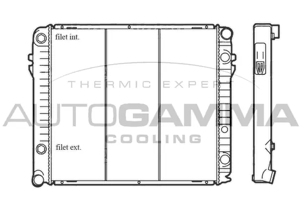 Radiator, engine cooling (100562)