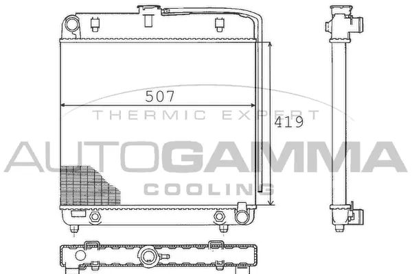 Radiator, engine cooling (100531)