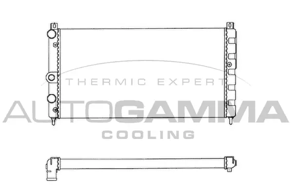 Radiator, engine cooling (101445)