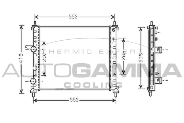 Radiator, engine cooling (104260)