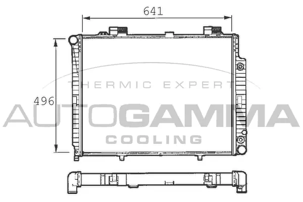 Radiator, engine cooling (101380)