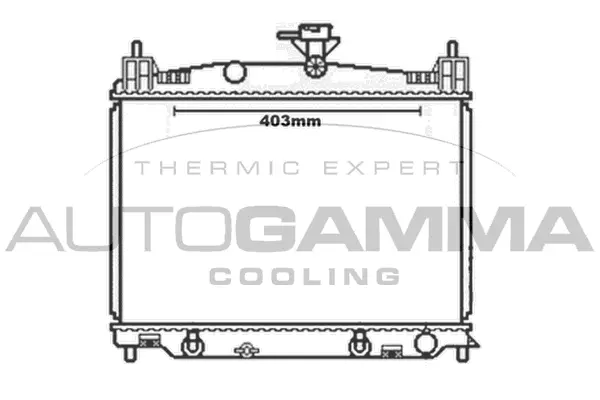 Radiator, engine cooling (105606)