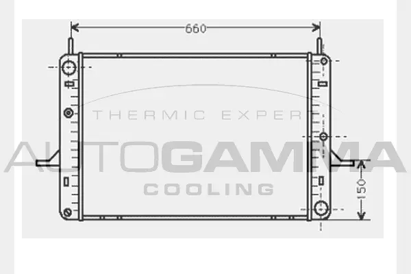 Radiator, engine cooling (104510)