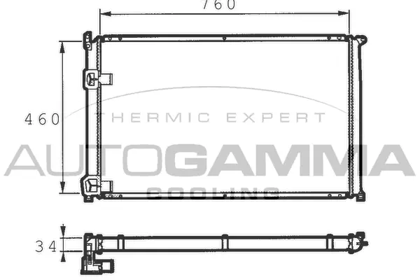 Radiator, engine cooling (101458)
