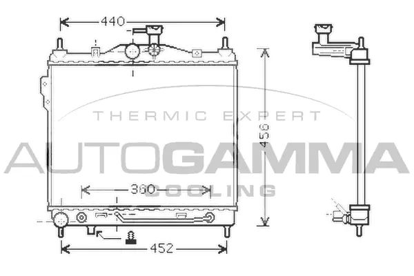 Radiator, engine cooling (104267)