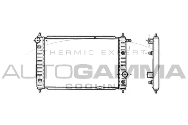 Radiator, engine cooling (102052)