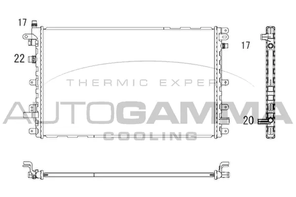 Radiator, engine cooling (107284)