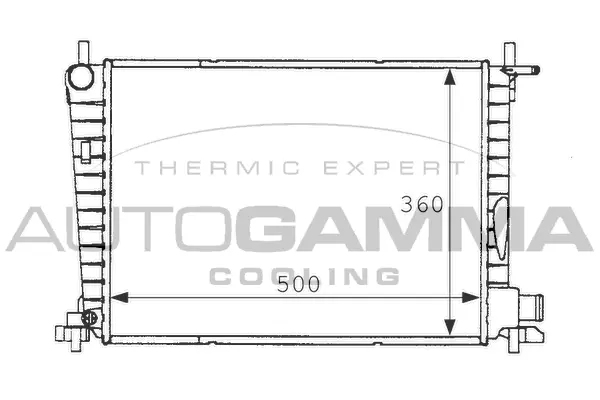 Radiator, engine cooling (101198)