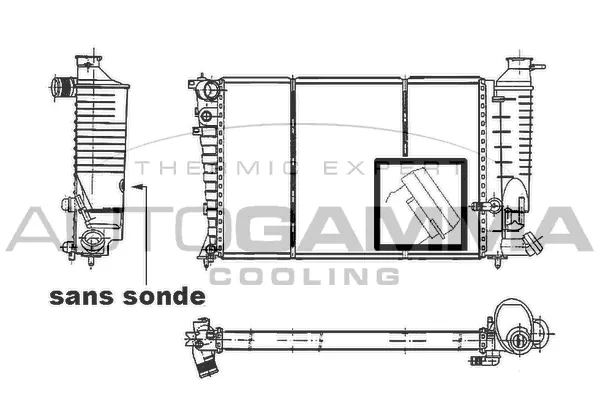 Radiator, engine cooling (103205)
