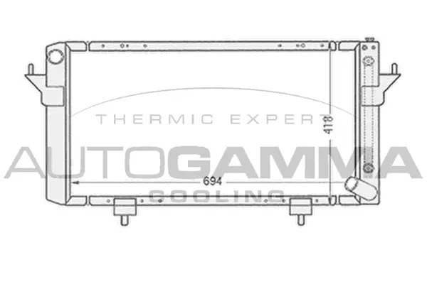 Radiator, engine cooling (102291)