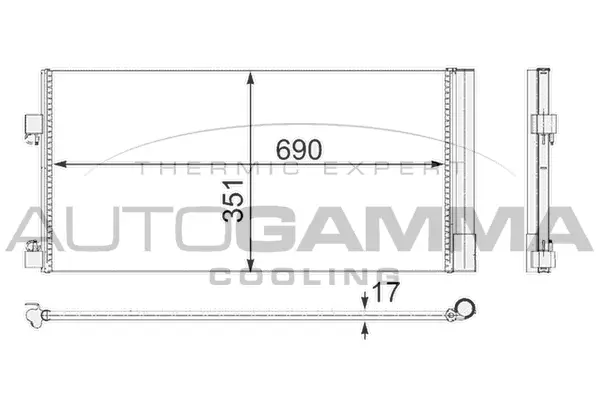 Condenser, air conditioning (105091)